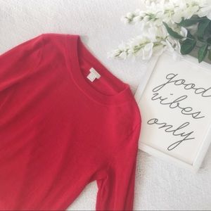 J. Crew Red Tippi Sweater